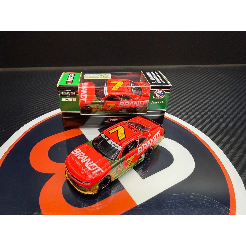2026 Justin Allgaier 1:64 Brandt NASCAR Diecast 1:64 Scale